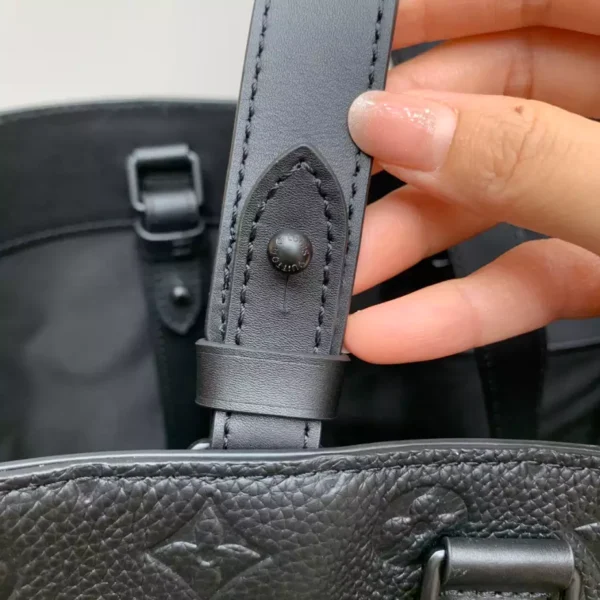 LV Sac Plat 24h Tote Bag Embossed Taurillon Monogram Cowhide Leather - RBV30