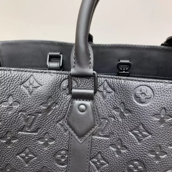 LV Sac Plat 24h Tote Bag Embossed Taurillon Monogram Cowhide Leather - RBV30