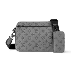 LV Trio Messenger Bag Grey Monogram Shadow Leather - RBV34
