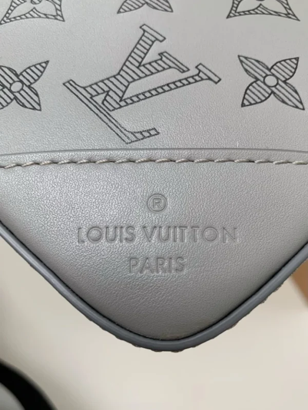 LV Trio Messenger Bag Grey Monogram Shadow Leather - RBV34