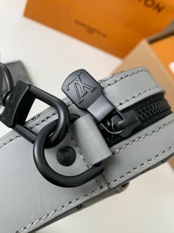 LV Trio Messenger Bag Grey Monogram Shadow Leather - RBV34