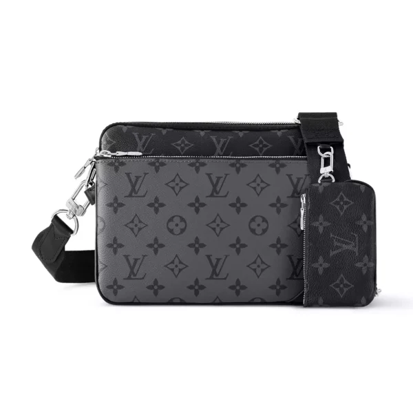 LV Trio Messenger Bag Monogram Eclipse Canvas - RBV35