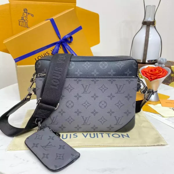 LV Trio Messenger Bag Monogram Eclipse Canvas - RBV35