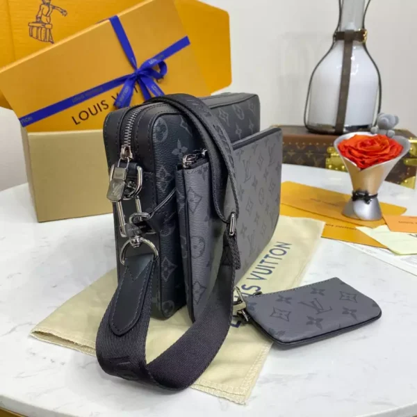 LV Trio Messenger Bag Monogram Eclipse Canvas - RBV35