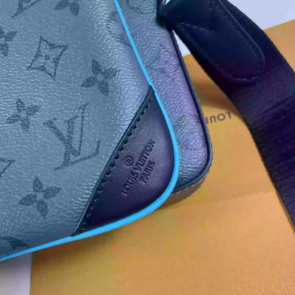 LV Trio Messenger Bag Turquoise Monogram Eclipse Reverse Canvas - RBV37