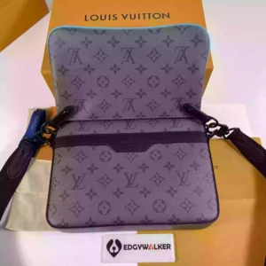 LV Trio Messenger Bag Turquoise Monogram Eclipse Reverse Canvas - RBV37