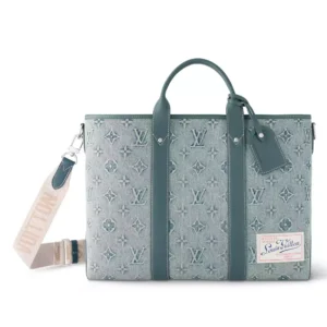 LV Weekend Tote Nm Monogram Washed Denim - RBV25
