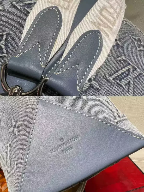 LV Weekend Tote Nm Monogram Washed Denim - RBV25