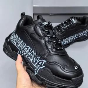 Balenciaga Triple S Sneakers DIY Metal In Black - RBS78