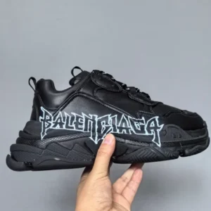Balenciaga Triple S Sneakers DIY Metal In Black - RBS78