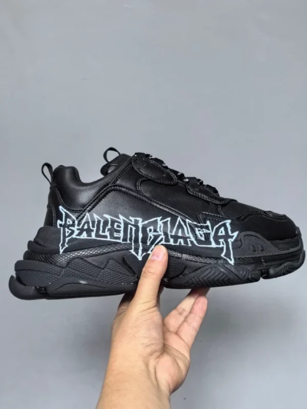 Balenciaga Triple S Sneakers DIY Metal In Black - RBS78
