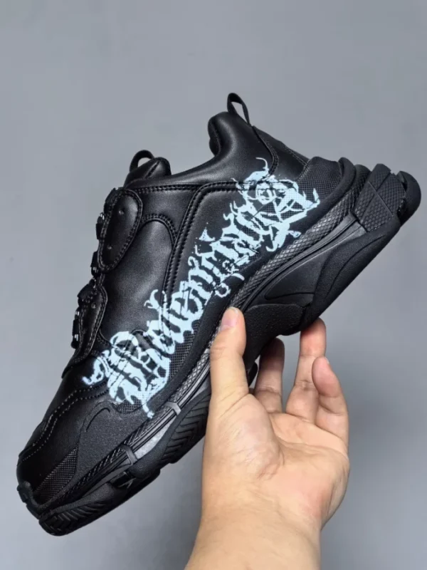 Balenciaga Triple S Sneakers DIY Metal In Black - RBS78