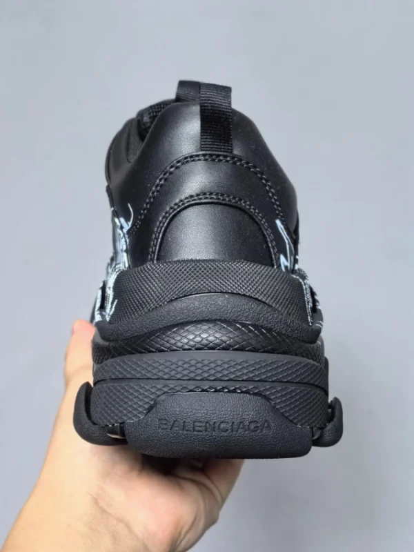 Balenciaga Triple S Sneakers DIY Metal In Black - RBS78