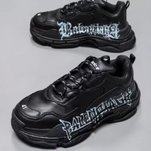 Balenciaga Triple S Sneakers DIY Metal In Black - RBS78