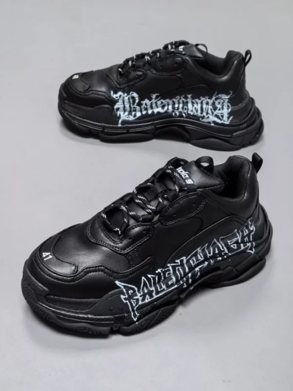 Balenciaga Triple S Sneakers DIY Metal In Black - RBS78