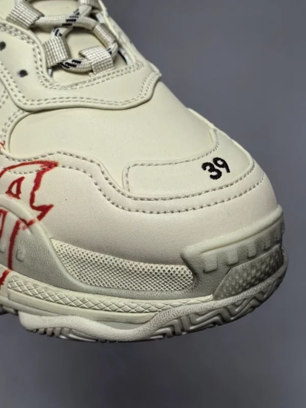 Balenciaga Triple S Sneakers DIY Metal In White - RBS79