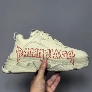 Balenciaga Triple S Sneakers DIY Metal In White - RBS79