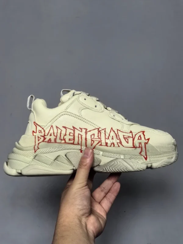 Balenciaga Triple S Sneakers DIY Metal In White - RBS79