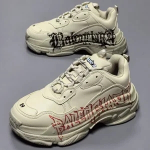 Balenciaga Triple S Sneakers DIY Metal In White - RBS79