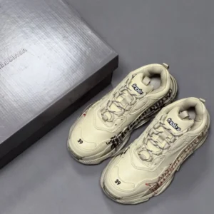 Balenciaga Triple S Sneakers DIY Metal In White - RBS79