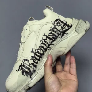 Balenciaga Triple S Sneakers DIY Metal In White - RBS79