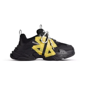 Balenciaga Triple S Tape Type Sneaker in Black and Yellow - RBS81