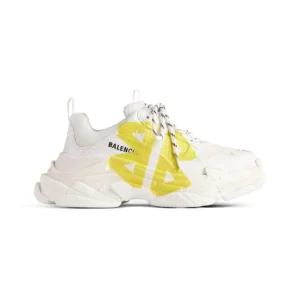 Balenciaga Triple S Tape Type Sneaker in White and Yellow - RBS82