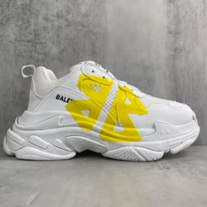 Balenciaga Triple S Tape Type Sneaker in White and Yellow - RBS82