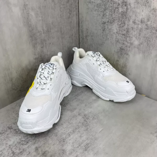 Balenciaga Triple S Tape Type Sneaker in White and Yellow - RBS82