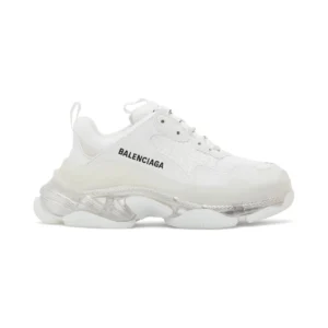 Balenciaga Triple S White Clear Sole Sneakers - RBS80