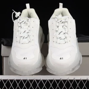 Balenciaga Triple S White Clear Sole Sneakers - RBS80