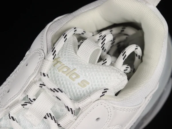 Balenciaga Triple S White Clear Sole Sneakers - RBS80