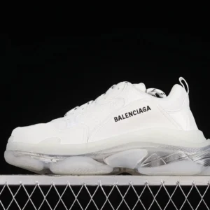 Balenciaga Triple S White Clear Sole Sneakers - RBS80