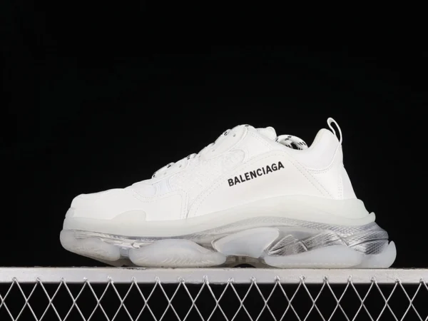 Balenciaga Triple S White Clear Sole Sneakers - RBS80