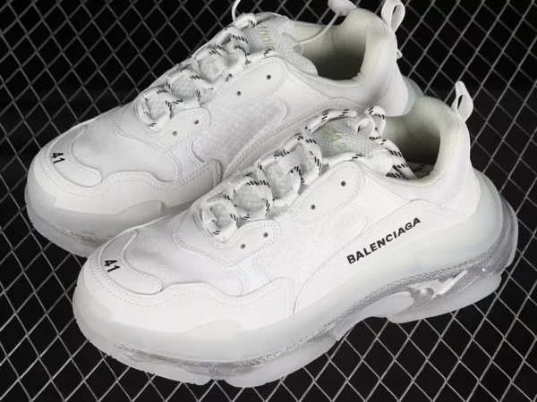 Balenciaga Triple S White Clear Sole Sneakers - RBS80