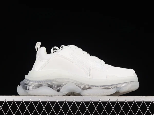 Balenciaga Triple S White Clear Sole Sneakers - RBS80