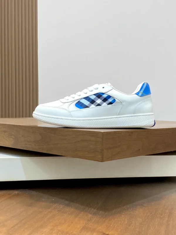 Burberry Leather and Check Terrace Sneakers​ - RBB03