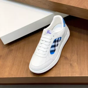 Burberry Leather and Check Terrace Sneakers​ - RBB03