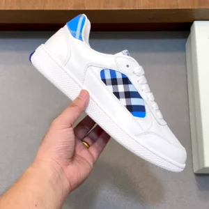Burberry Leather and Check Terrace Sneakers​ - RBB03