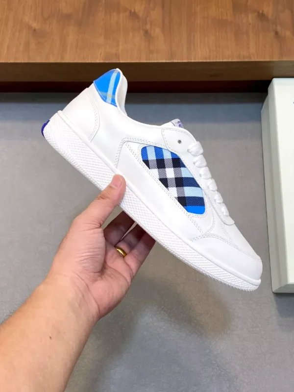 Burberry Leather and Check Terrace Sneakers​ - RBB03