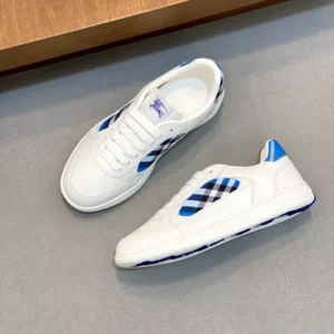 Burberry Leather and Check Terrace Sneakers​ - RBB03