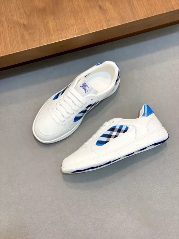 Burberry Leather and Check Terrace Sneakers​ - RBB03