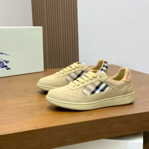 Burberry Leather and Check Terrace Sneakers​ - RBB04