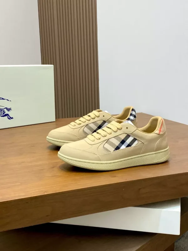 Burberry Leather and Check Terrace Sneakers​ - RBB04