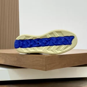 Burberry Leather and Check Terrace Sneakers​ - RBB04