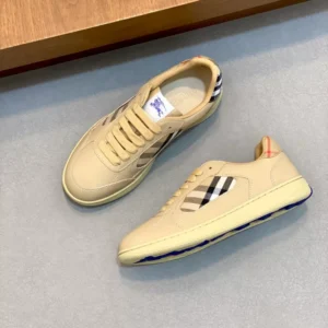 Burberry Leather and Check Terrace Sneakers​ - RBB04