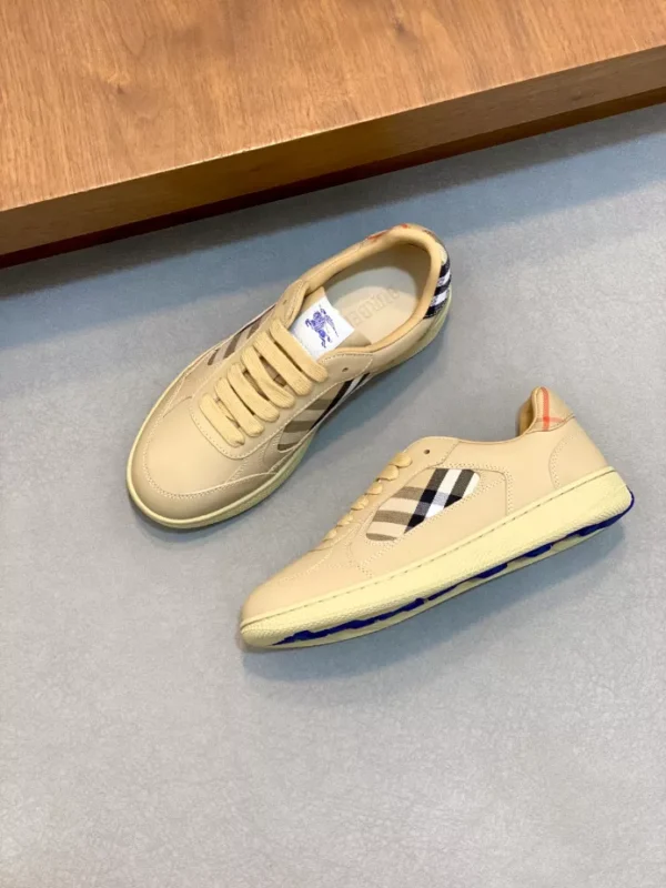 Burberry Leather and Check Terrace Sneakers​ - RBB04