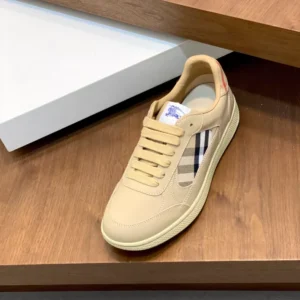 Burberry Leather and Check Terrace Sneakers​ - RBB04