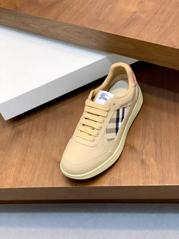 Burberry Leather and Check Terrace Sneakers​ - RBB04
