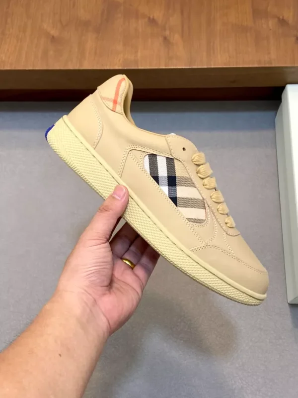 Burberry Leather and Check Terrace Sneakers​ - RBB04